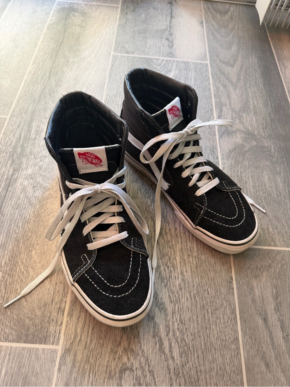 Vans Black & White Sk8-Hi High-Top Sneakers